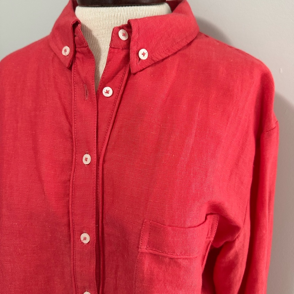 Anthropologie Maeve Linen Button Down